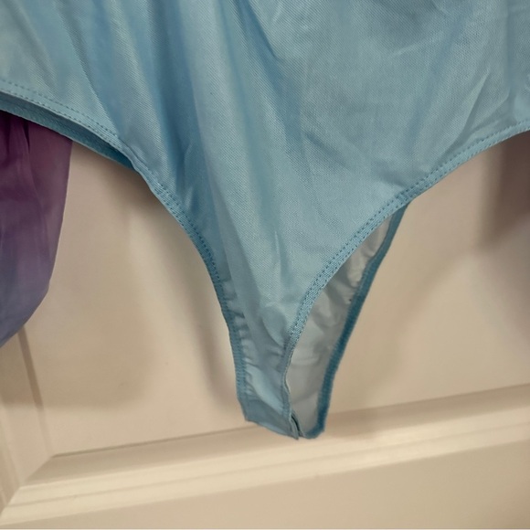 Flying Tomato Pastel Rainbow Long Sleeve V-Neck Bodysuit Women’s Size Large - Picture 7 of 15